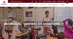 Desktop Screenshot of lakesideschool.org
